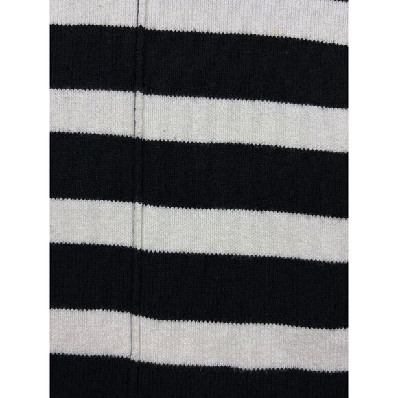 Banana Republic Striped Turtleneck Sweater Black White Modern Minimalist L - Picture 6 of 11